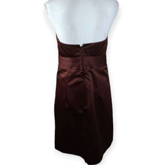 ALFRED ANGELO BROWN STRAPLESS DRESS SZ.10 EUC - Picture 3 of 6